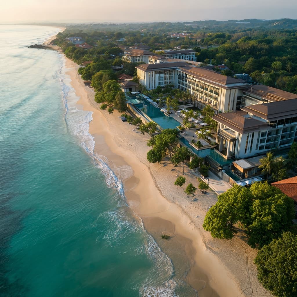 Luxury beachfront resort, an example tokenizable real-world asset